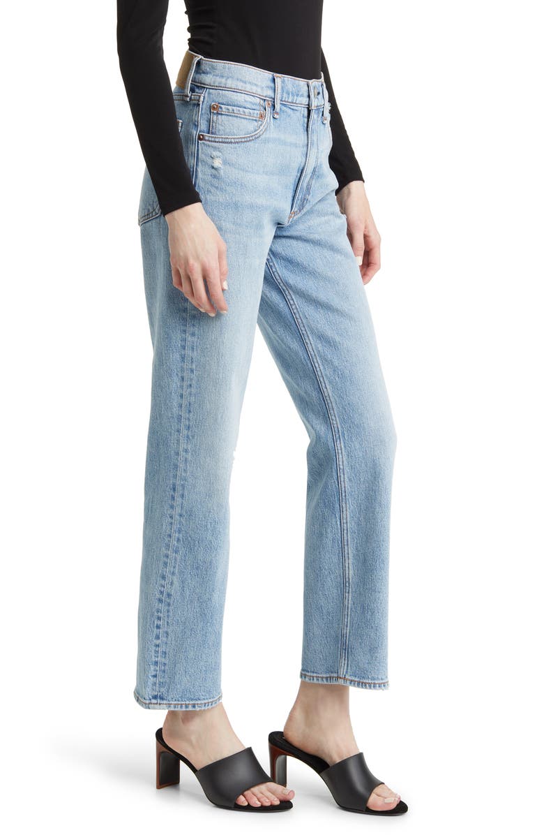 rag & bone Harlow Mid Rise Ankle Relaxed Straight Leg Jeans, Alternate, color, Lou1