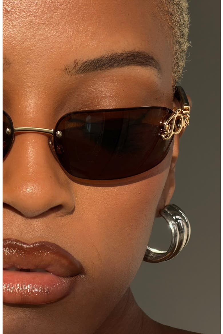 Bby Grl 65mm Oval Sunglasses, Alternate, color, TORTOISE / COGNAC
