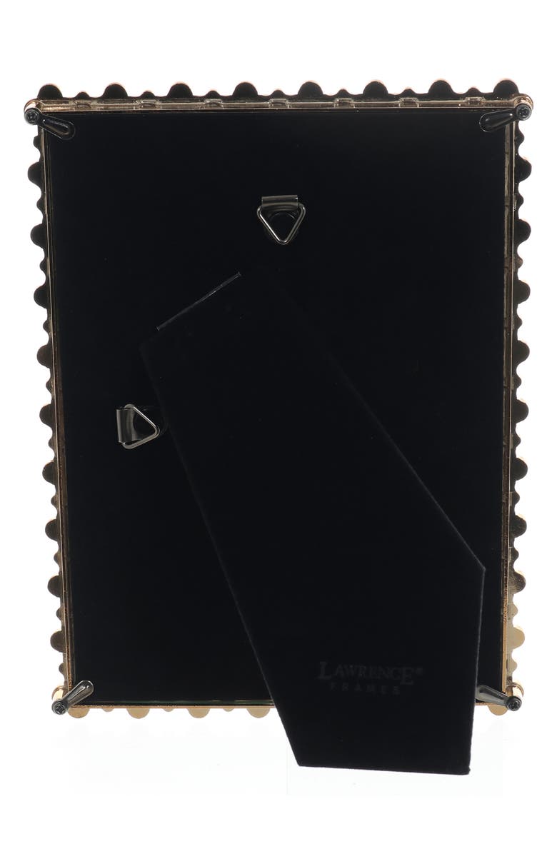 Lawrence Frames Black Enamel Clover Picture Frame, Alternate, color, Black/Gold
