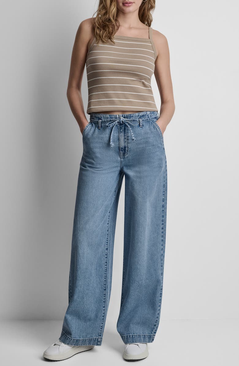 DKNY Jeans Hi Rise Trouser Jeans, Alternate, color, Eden1