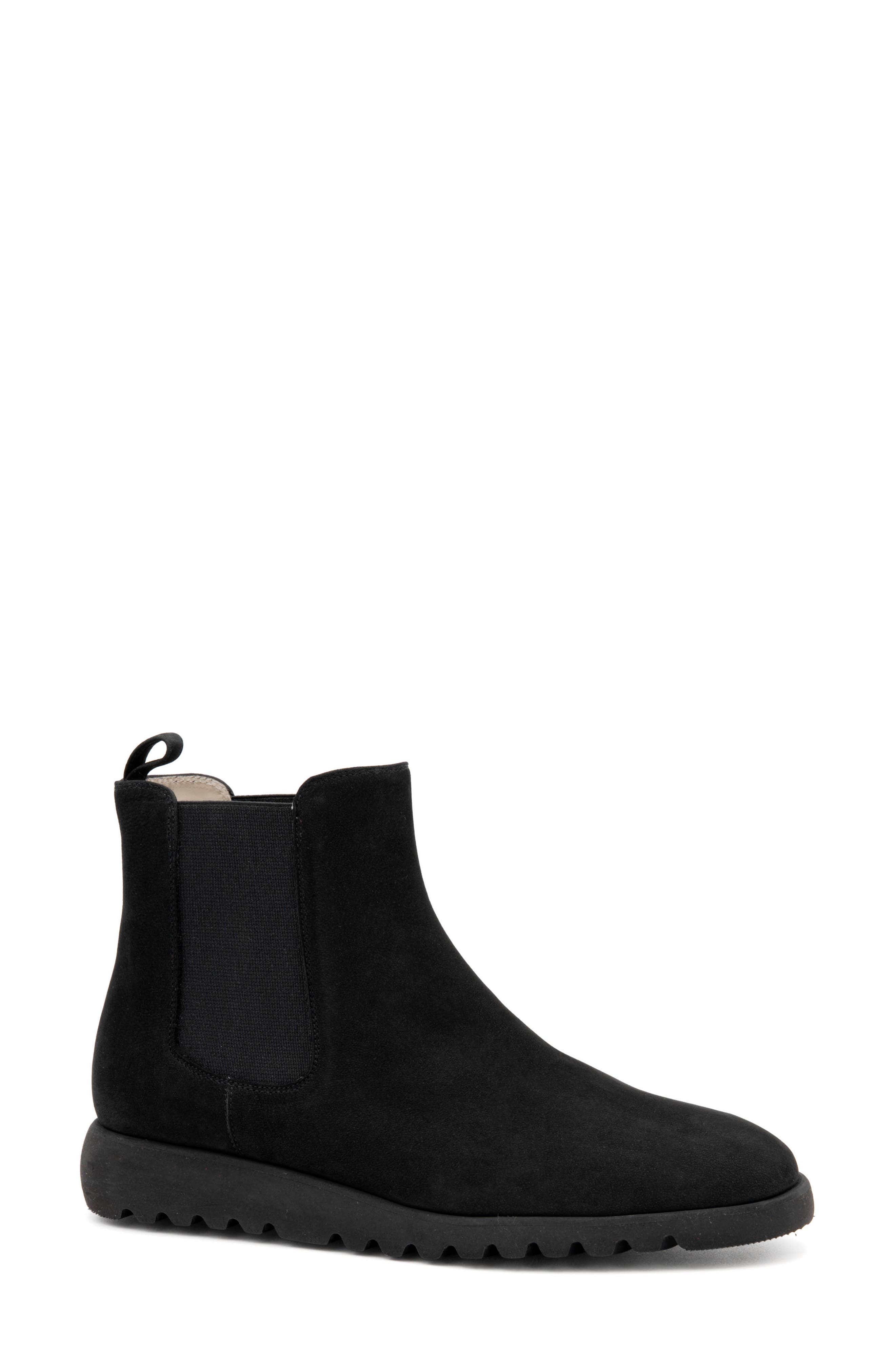 Amalfi by Rangoni Elios Platform Chelsea Boot, Main, color, Black Long Beach