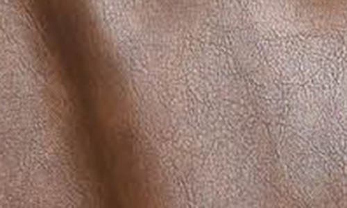 Blu Pepper Faux Fur Trim Faux Leather Jacket In Brown