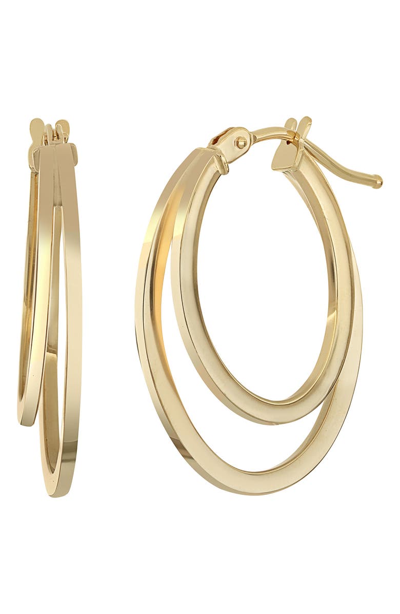 Bony Levy 14K Gold Double Hoop Earrings, Main, color,