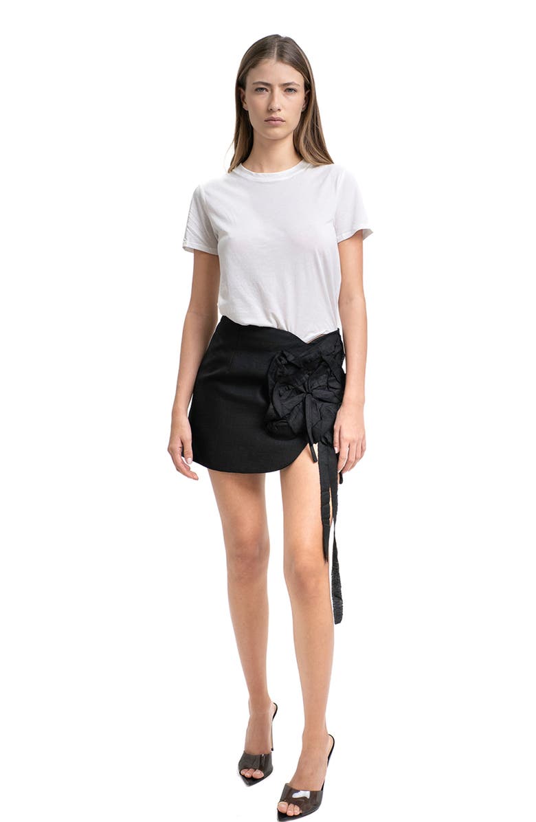 Mother of All Flora Skirt, Alternate, color, Black