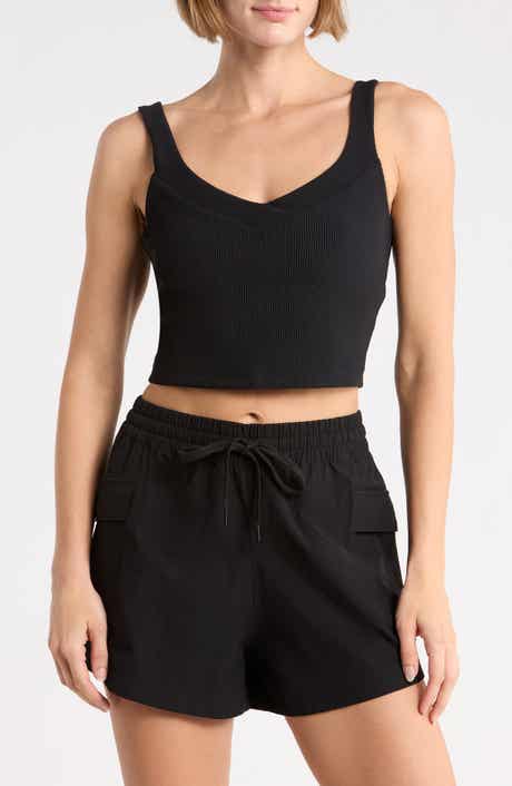 Impulse Ribbed Cropped Tank