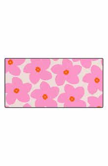 Deny Designs Retro Flower Desk Mat