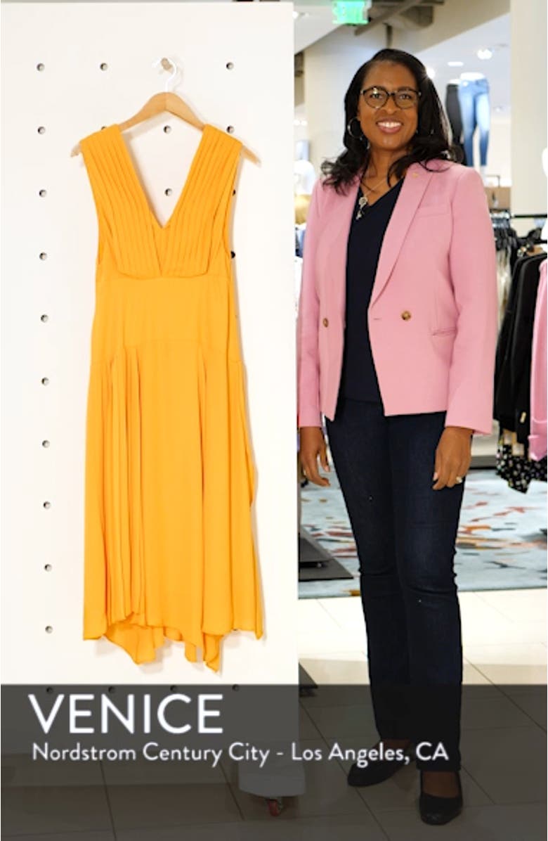 Pleated Pinafore Midi Dress, sales video thumbnail