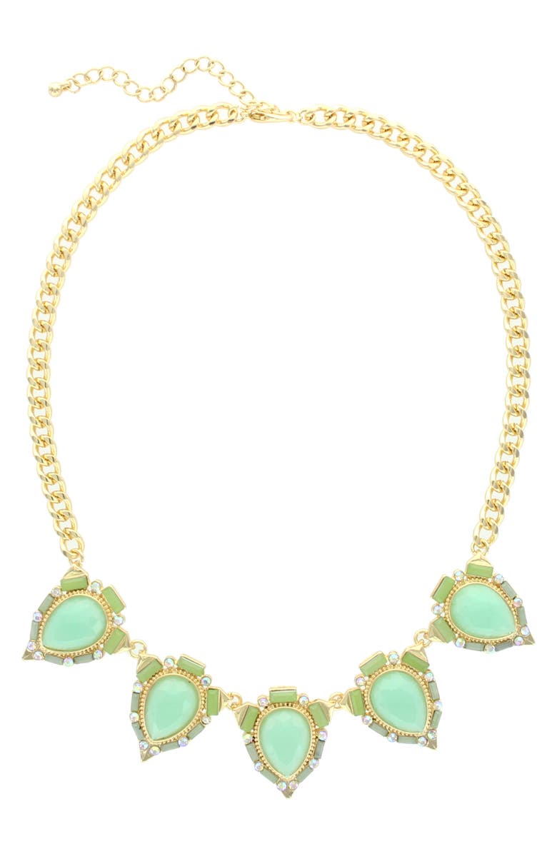 OLIVIA WELLES Perfectly Pastel Collar Necklace, Alternate, color, Mint
