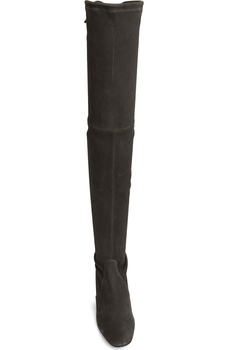 Stuart Weitzman Genna Suede Over-the-Knee Boot, Alternate, color, Slate