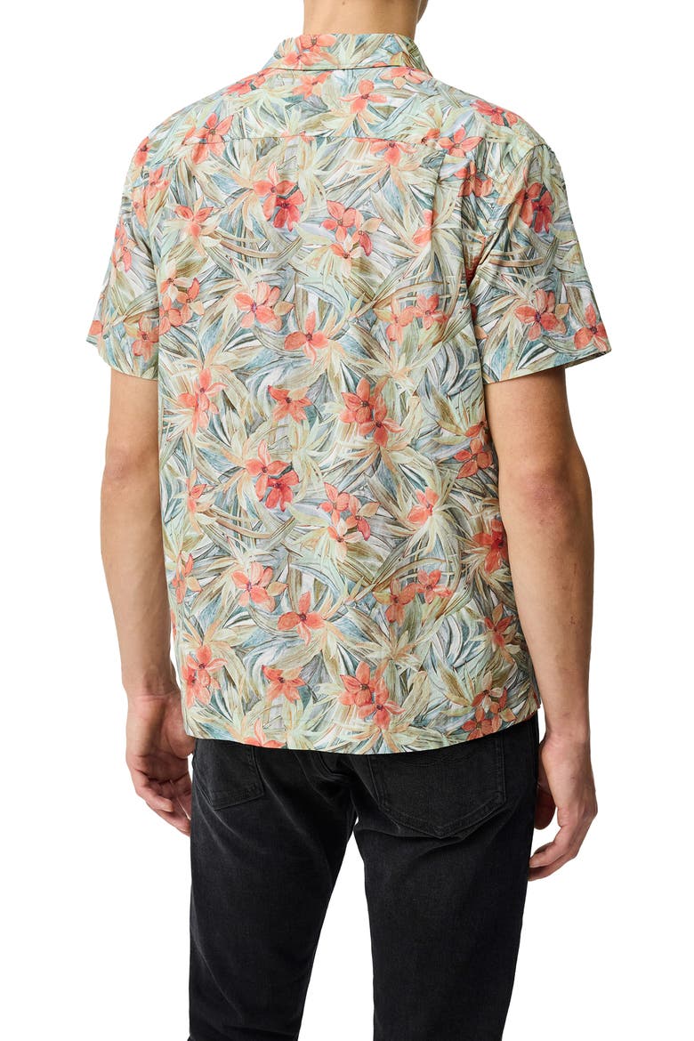 Riverina Floral Short Sleeve Button-Up Shirt, Alternate, color, BOTANICAL