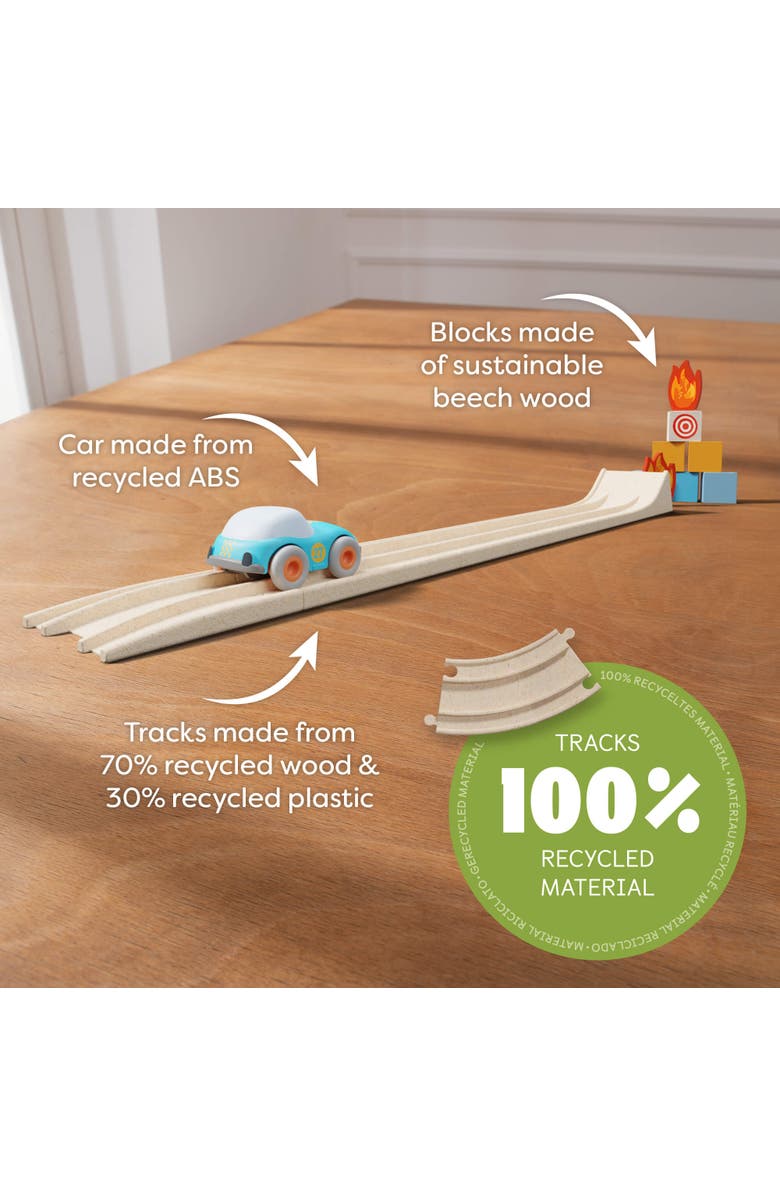 HABA Cars Action Ramp 14-Piece Toy Car Ramp Set for ages 2+, Alternate, color, Multi