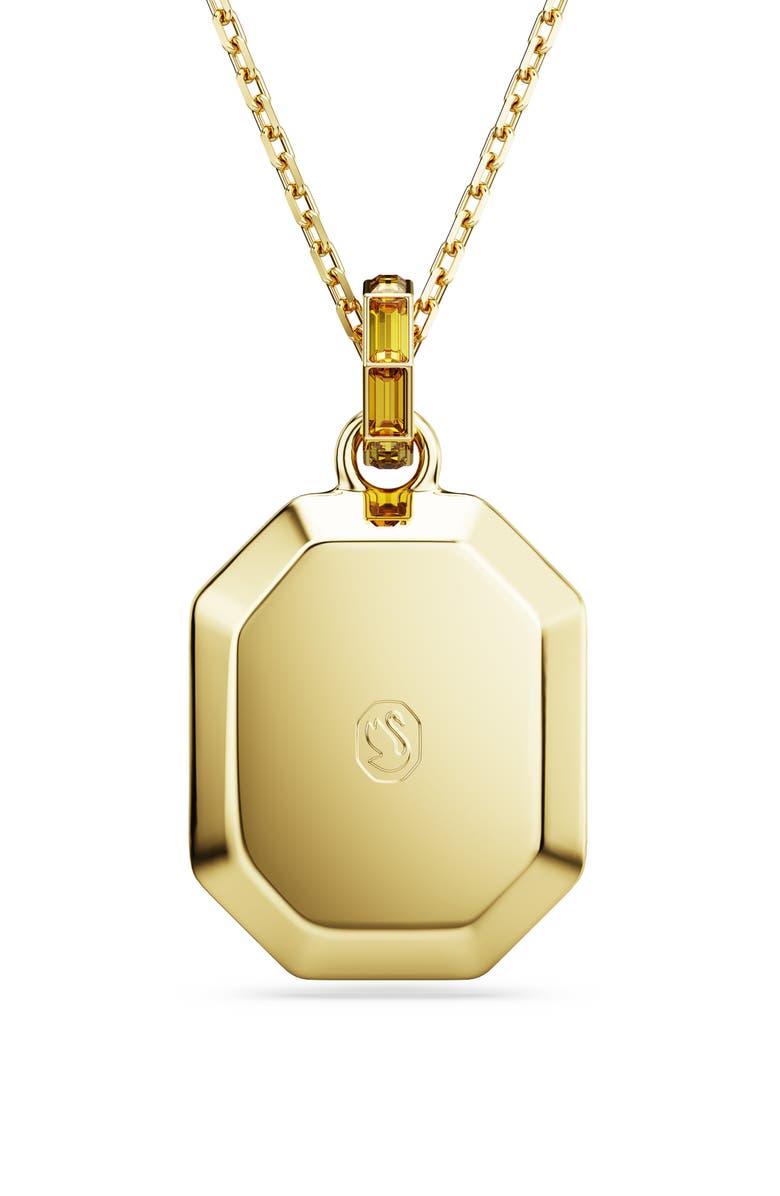 Swarovski Lucent Crystal Pendant Necklace, Alternate, color, Yellow