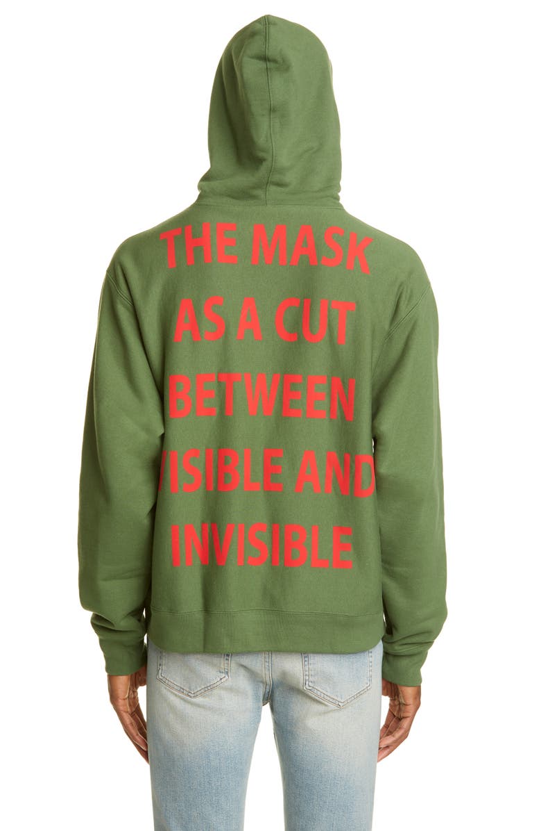 Gucci Manifesto Mask Graphic Pullover Hoodie, Alternate, color,