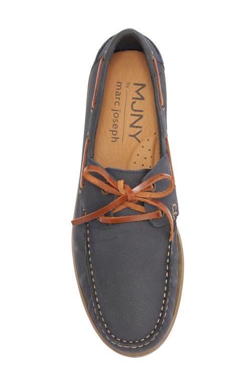 Marc Joseph New York Bay Ave. Boat Shoe In Blue