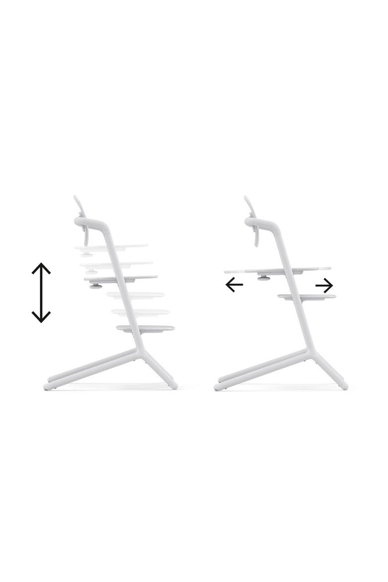 Lemo 2 Highchair, Baby Seat & Snack Tray 3-in-1 Set, Alternate, color, ALL WHITE