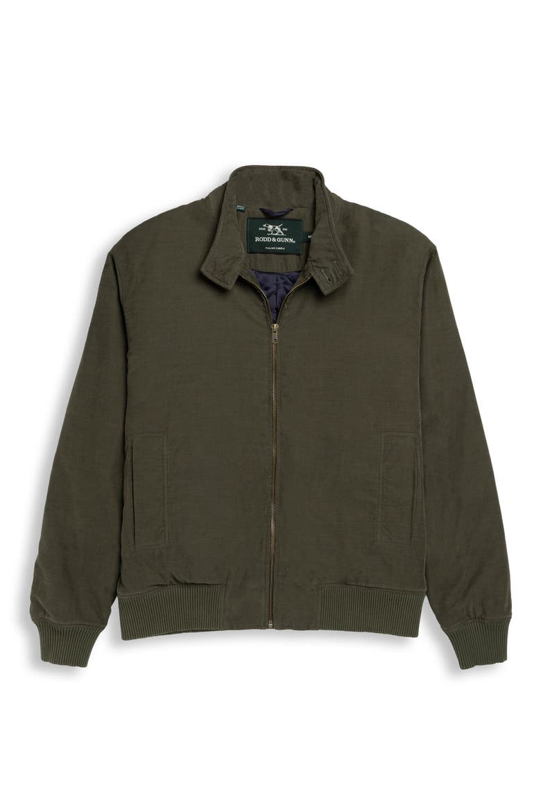 Timber Bay Cotton Corduroy Bomber Jacket, Alternate, color, MOSS