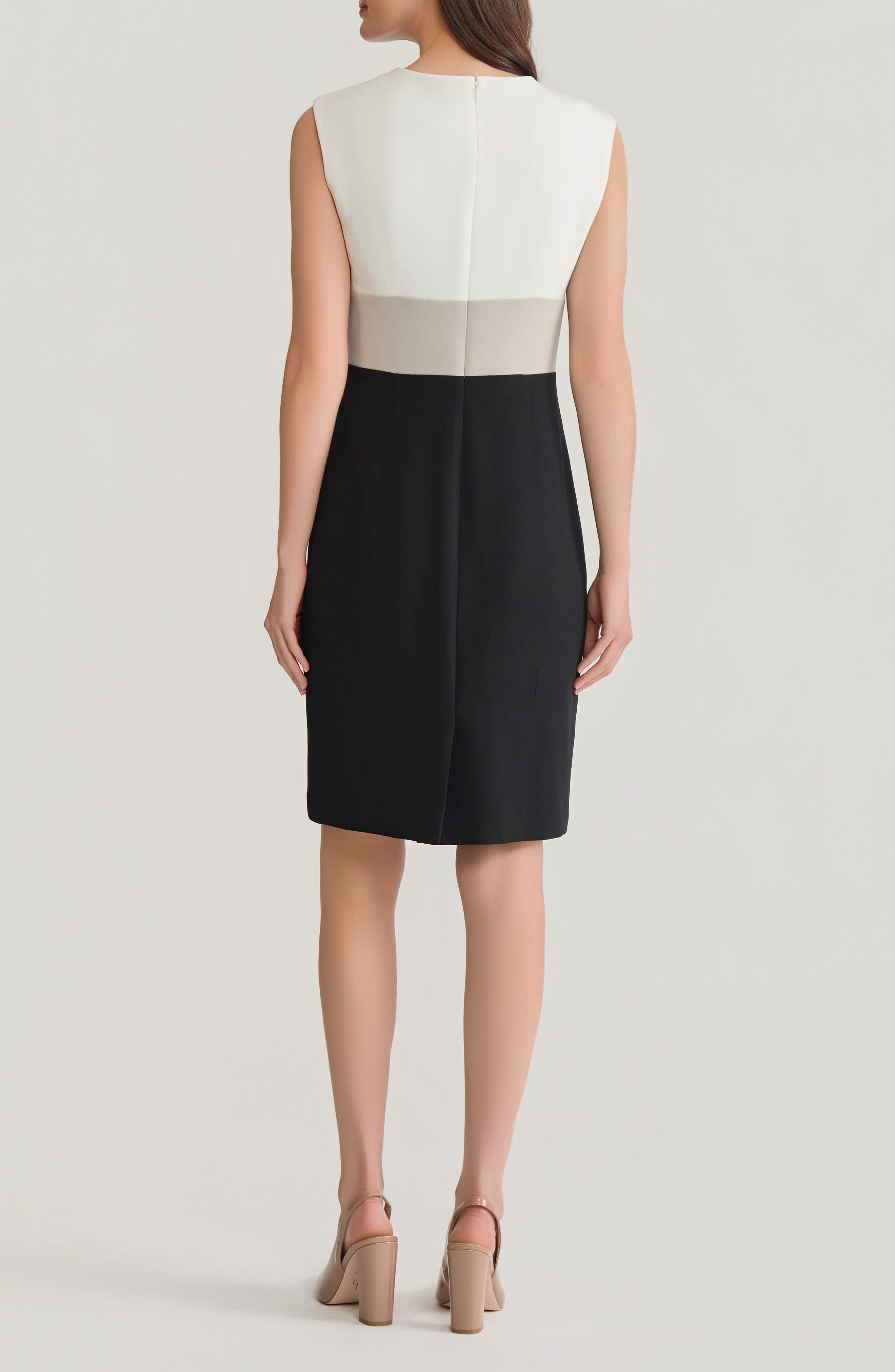 Colorblock Sheath Dress - image 2