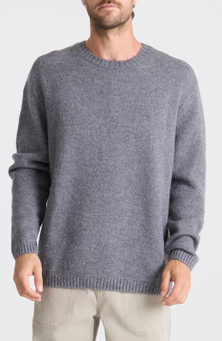 Roark Nordsman Crewneck Sweater, Main, color, Charcoal