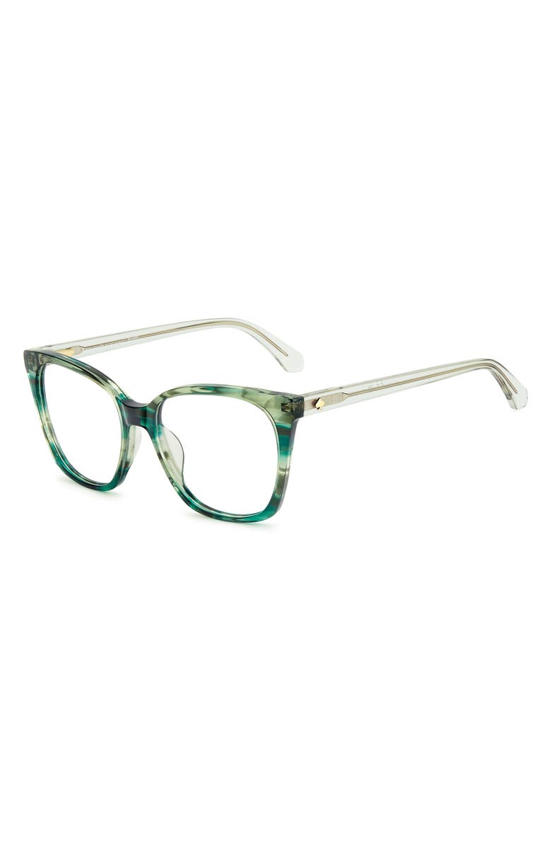 Kate Spade New York taya 52mm square optical glasses, Alternate, color, 