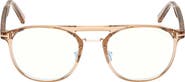 TOM FORD 52mm Pilot Blue Light Blocking Glasses