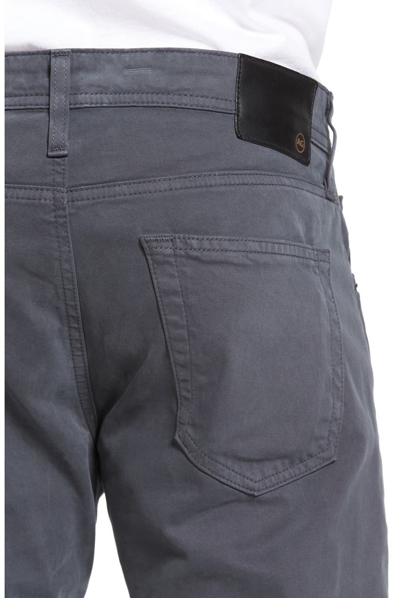Tellis Sueded Stretch Sateen Slim Leg Pants (Nordstrom Exclusive), Alternate, color, CAVERN