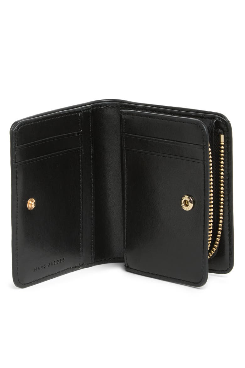 Mini Compact Wallet, Alternate, color, BLACK