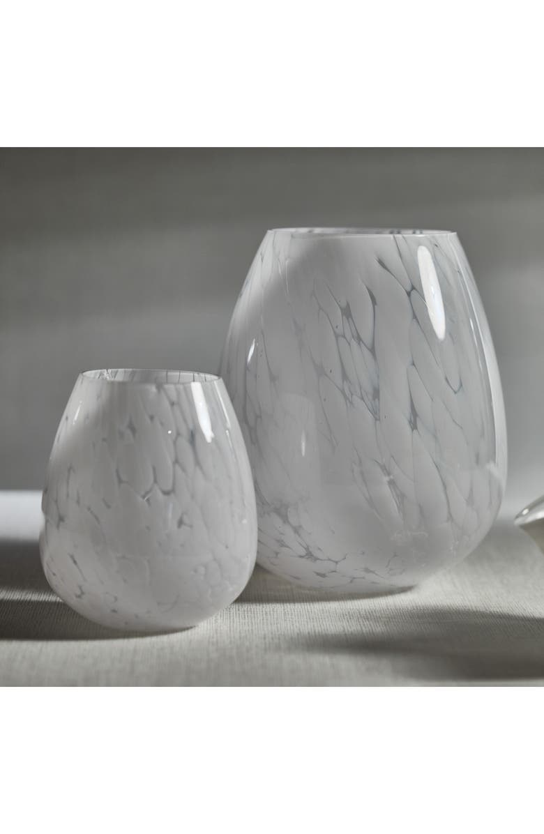 Zodax Laval Confetti Glass Vase, Alternate, color, White