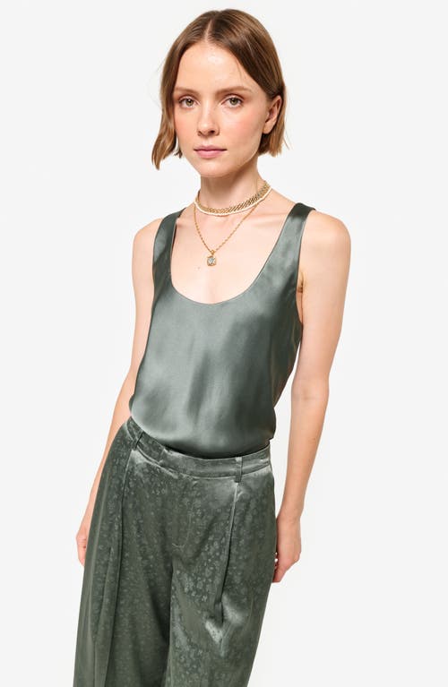 Cami Nyc Andressa Silk Satin Camisole Top In Bayou In Bayou