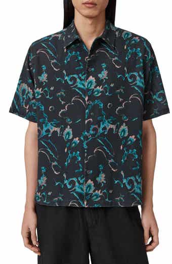 Fortune Linen & Cotton Short Sleeve Button-Up Shirt