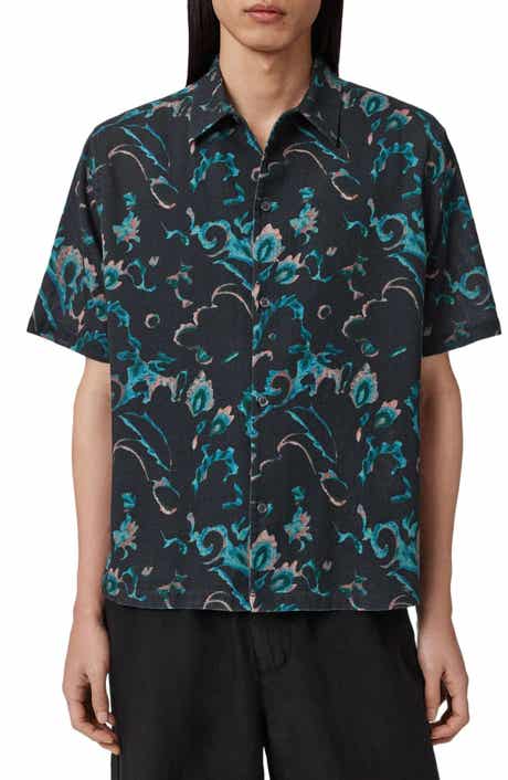 Fortune Linen & Cotton Short Sleeve Button-Up Shirt