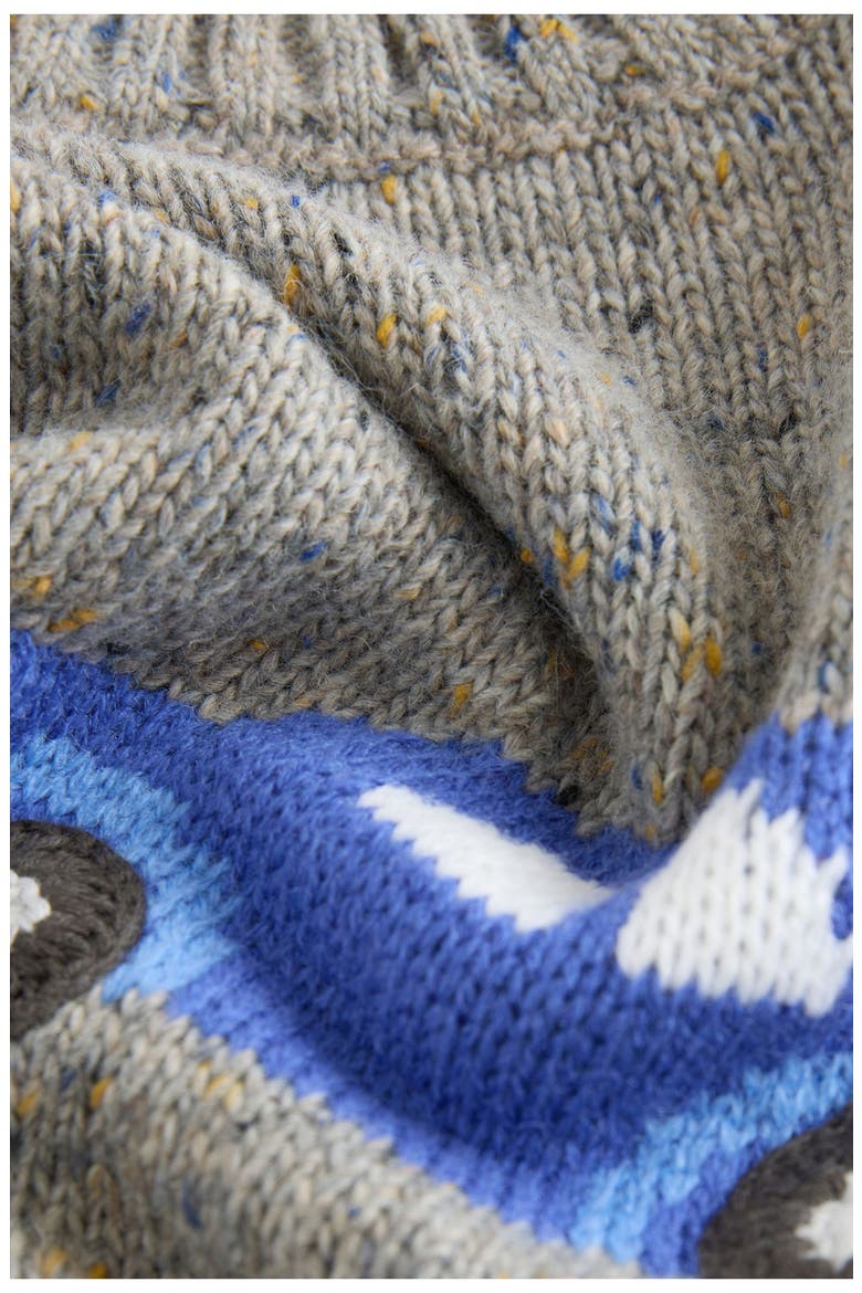 Kids' Car Knit Sweater, Alternate, color, GREY