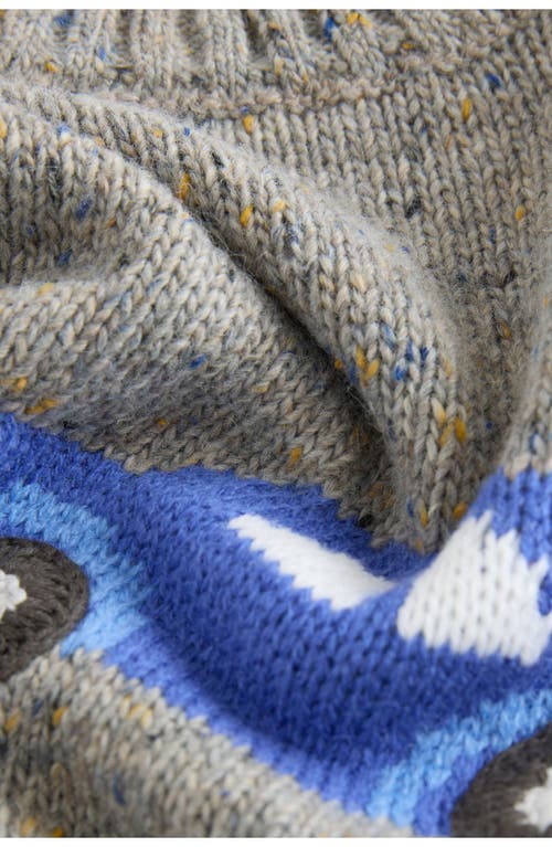 Next Kids' Car Knit Sweater In Gray