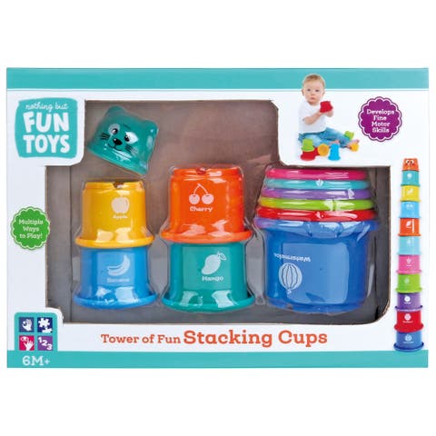Tower of Fun Stacking Cups, 10 Pieces, 6 Mo+