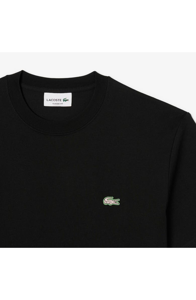 Lacoste Classic Fit Cotton Graphic T-Shirt, Alternate, color, Black