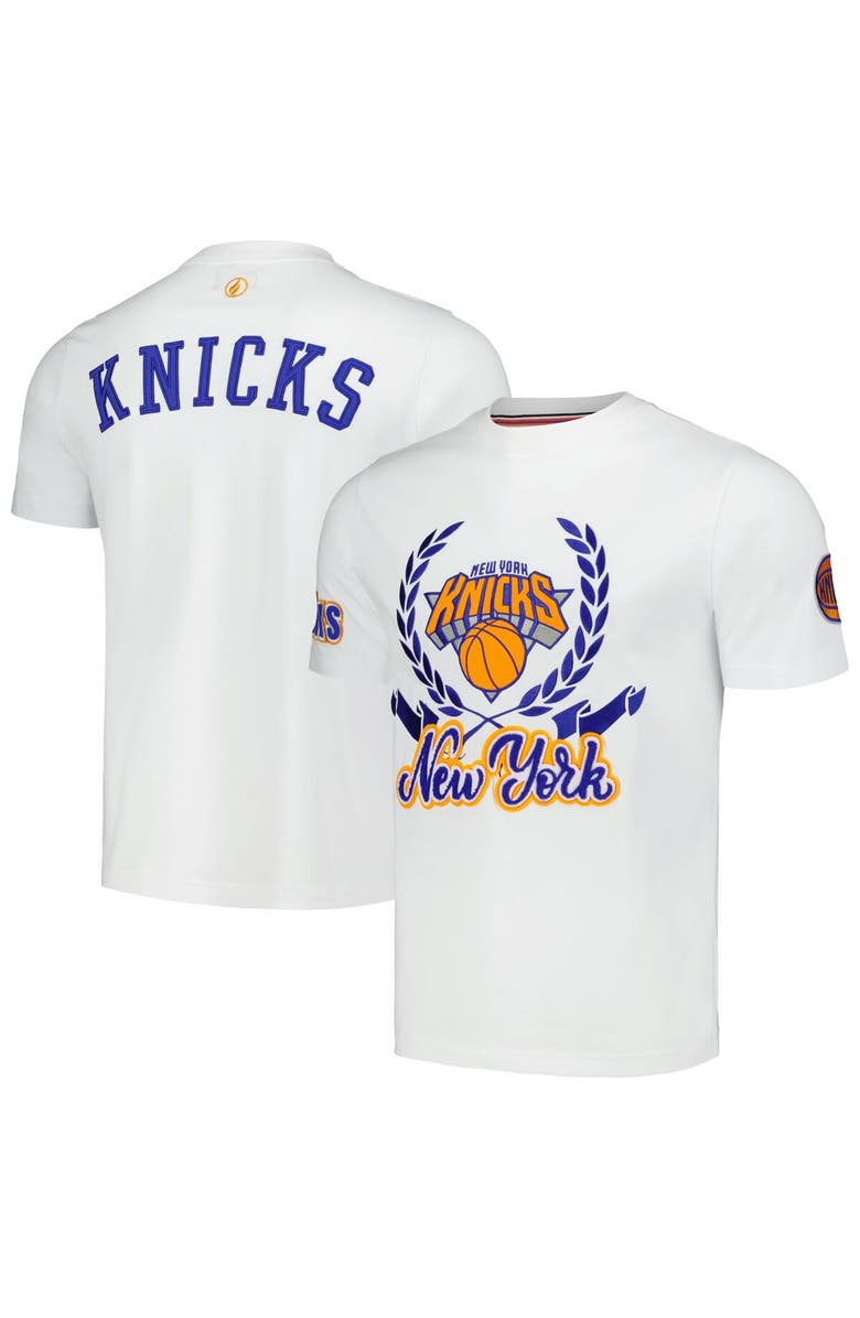 FISLL Unisex FISLL White New York Knicks Heritage Crest T-Shirt, Alternate, color, 