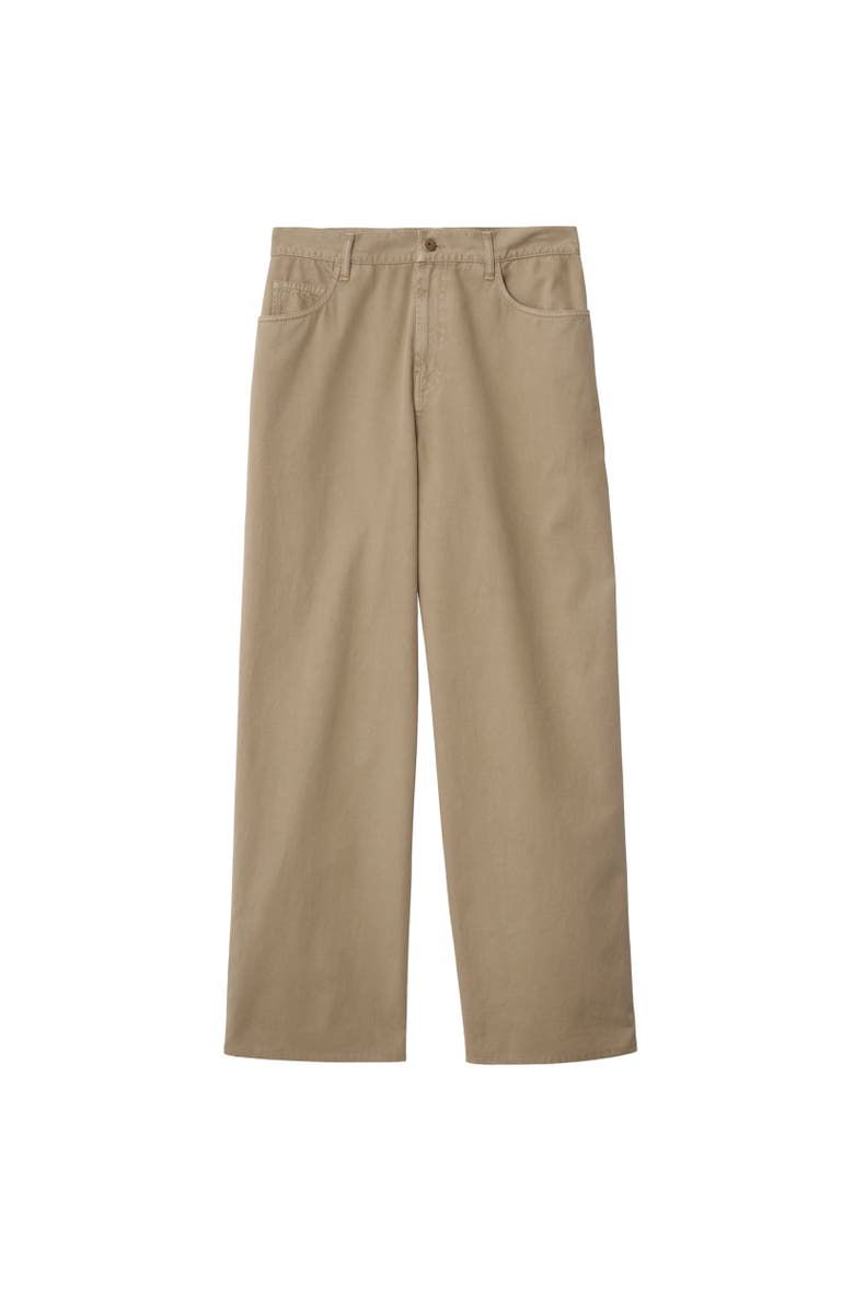 Burberry Cotton Trousers, Alternate, color, Quill