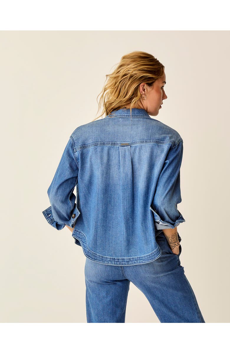 Carve Designs Flora Denim Shacket, Alternate, color, Magnolia