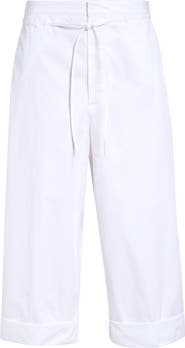 Jacquemus Le Pantalon Marin Belted Cotton Poplin Wide Leg Pants
