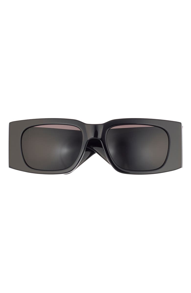 Saint Laurent 52mm Square Sunglasses, Main, color, Black Black Black