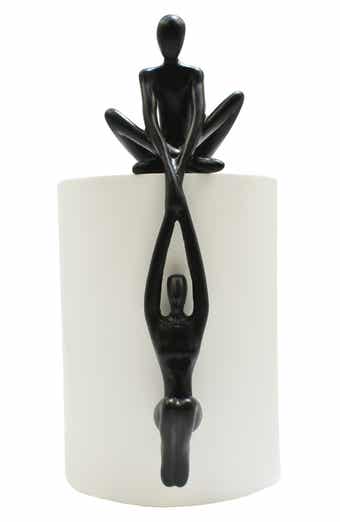 KINETIC Man Lifting Women onto Ledge Sculpture