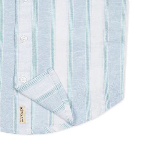 HOPE & HENRY HOPE & HENRY BOYS' LINEN SHORT SLEEVE BUTTON DOWN SHIRT, KIDS