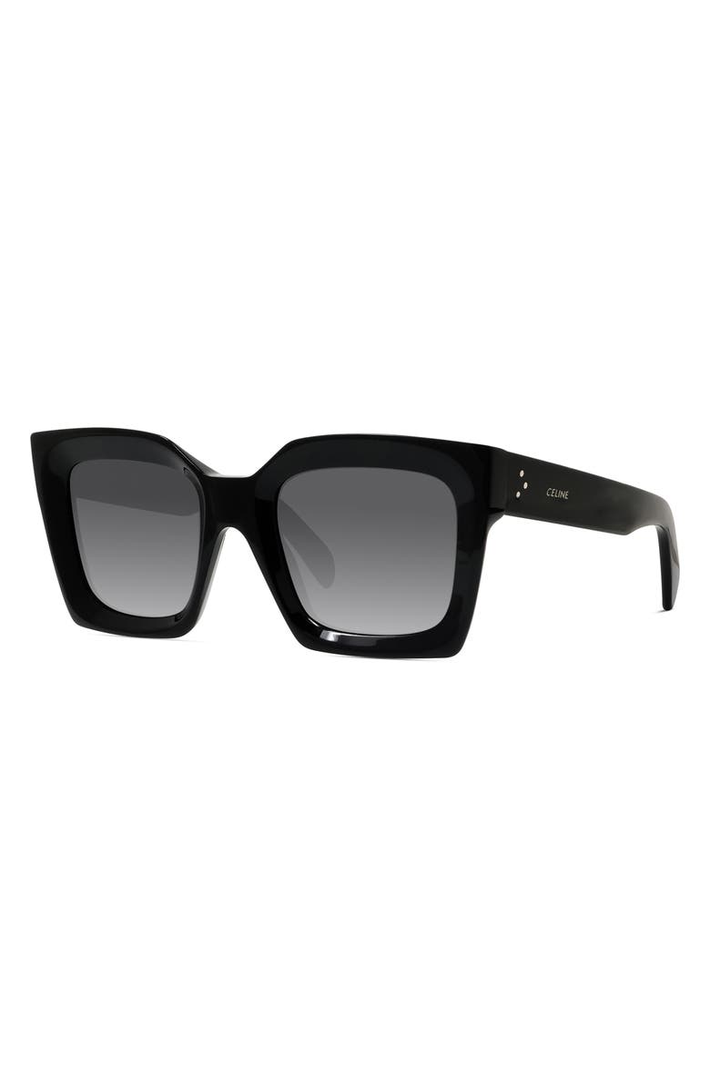 CELINE 51mm Polarized Square Sunglasses, Alternate, color, 