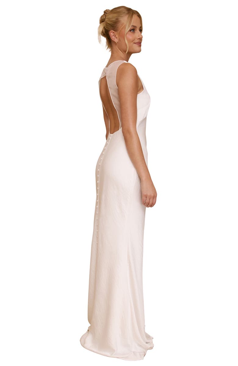 Six Stories Clarise Organza Open Back Maxi Dress, Alternate, color, 