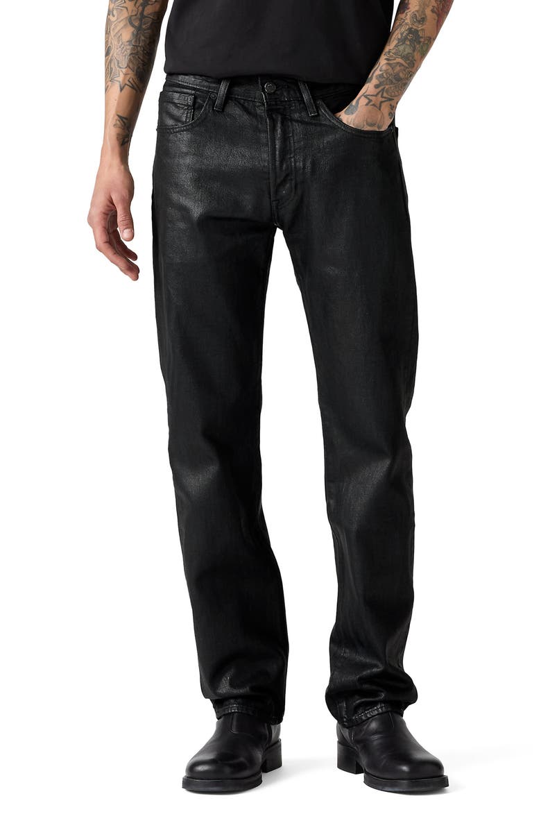 Levi's<sup>®</sup> 501<sup>®</sup> Coated Original Straight Leg Jeans, Main, color, Candle Wax Pant