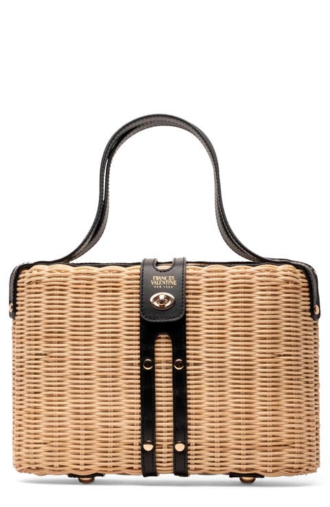 The Holland Woven Wicker Satchel