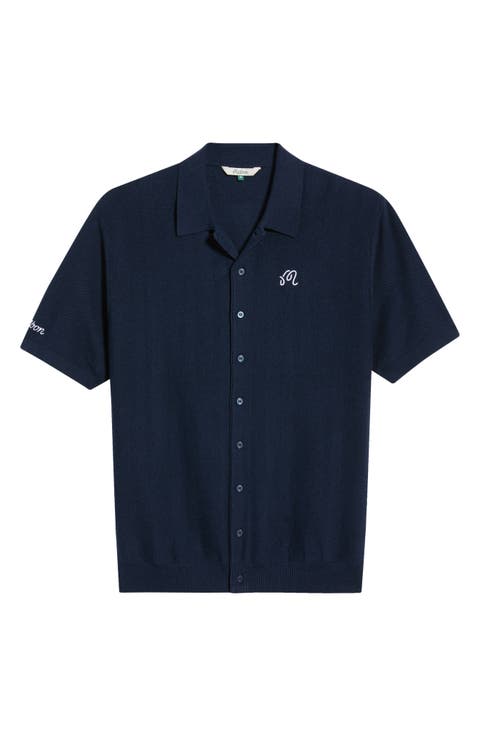 Crosscut Knit Polo