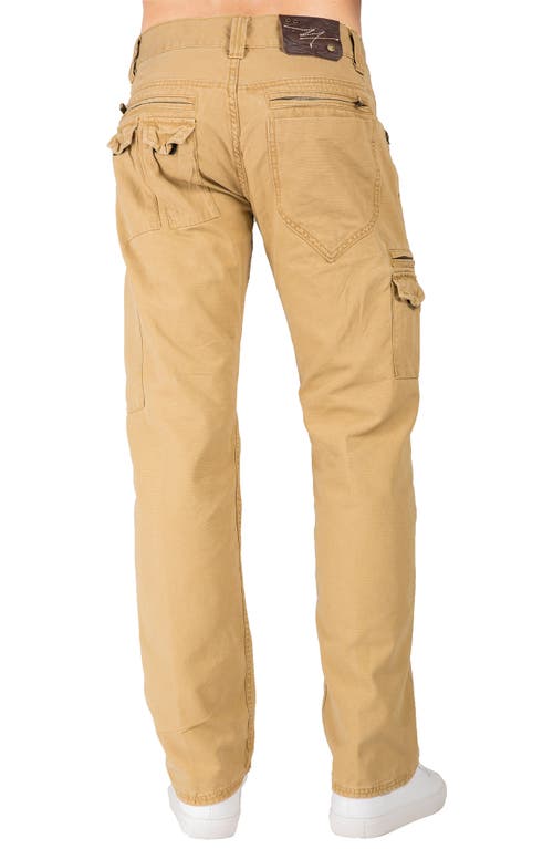 Level 7 Cargo Jeans In Brown