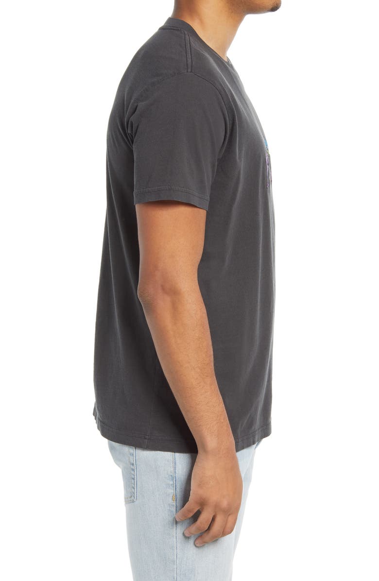 RVCA Mock Tourist Dolphin Embroidered T-Shirt, Alternate, color,