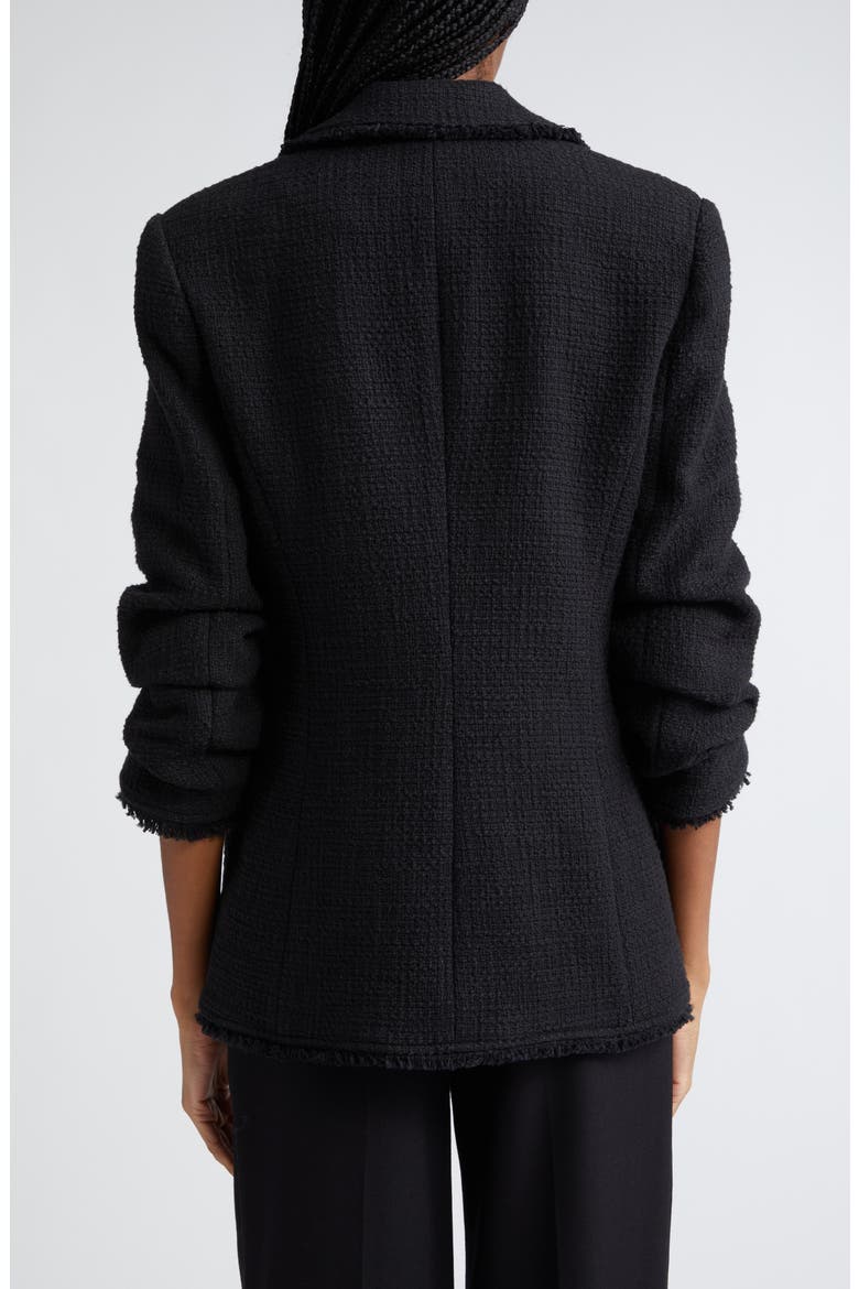 Khloe Bouclé Blazer, Alternate, color, BLACK