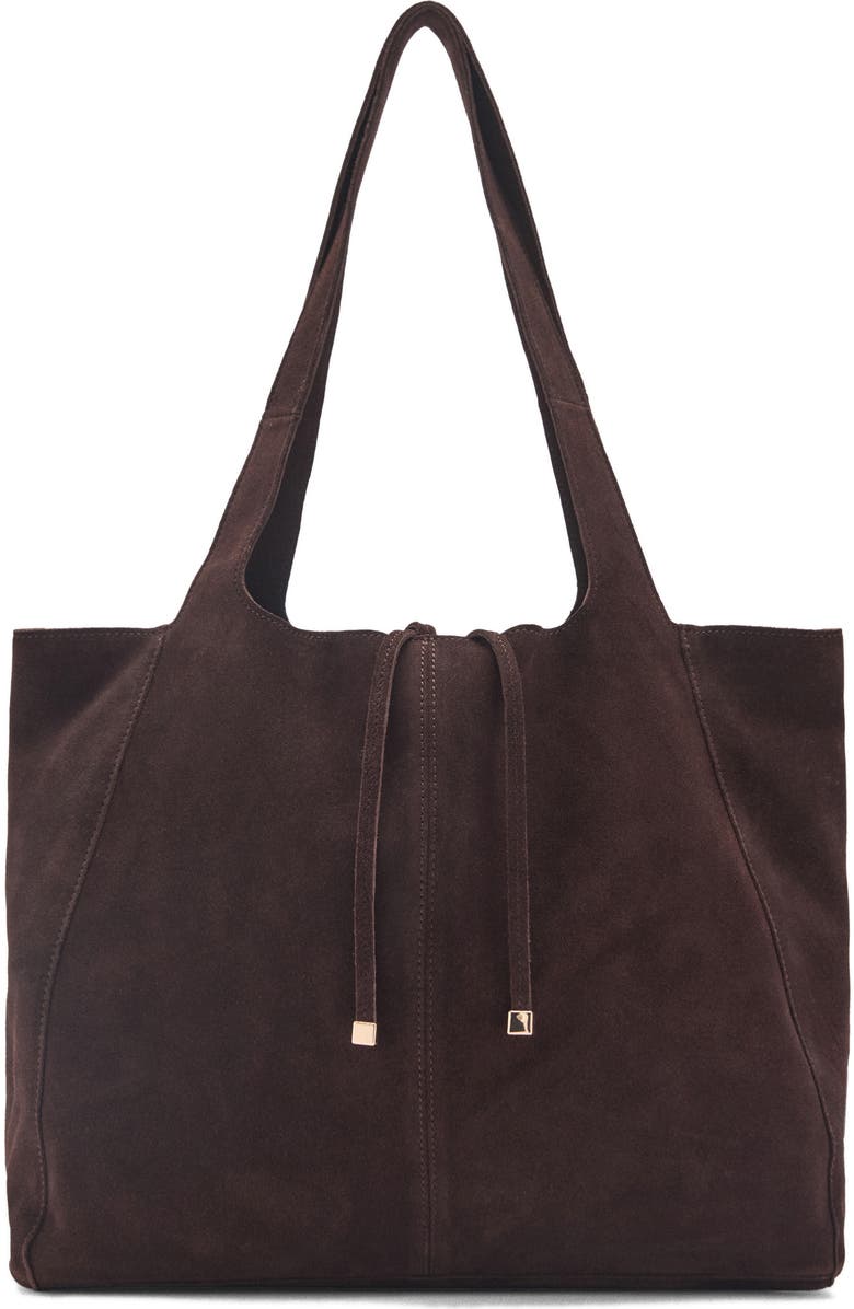 MANGO Suede Shopper Bag, Main, color,